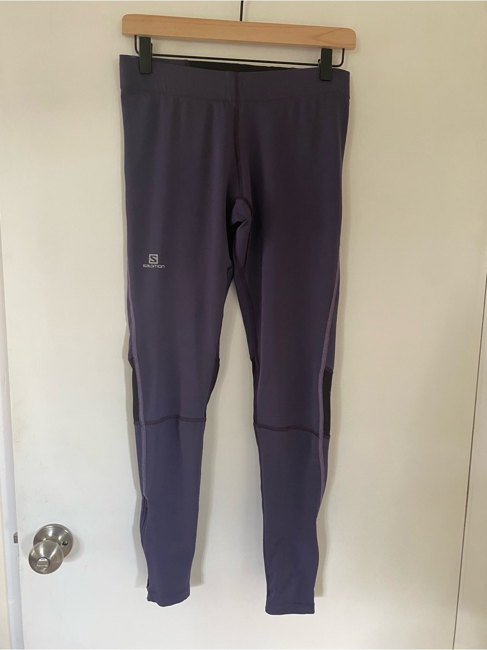 Salomon Women’s Purple Running Tights Athletic Leggings Size Medium
